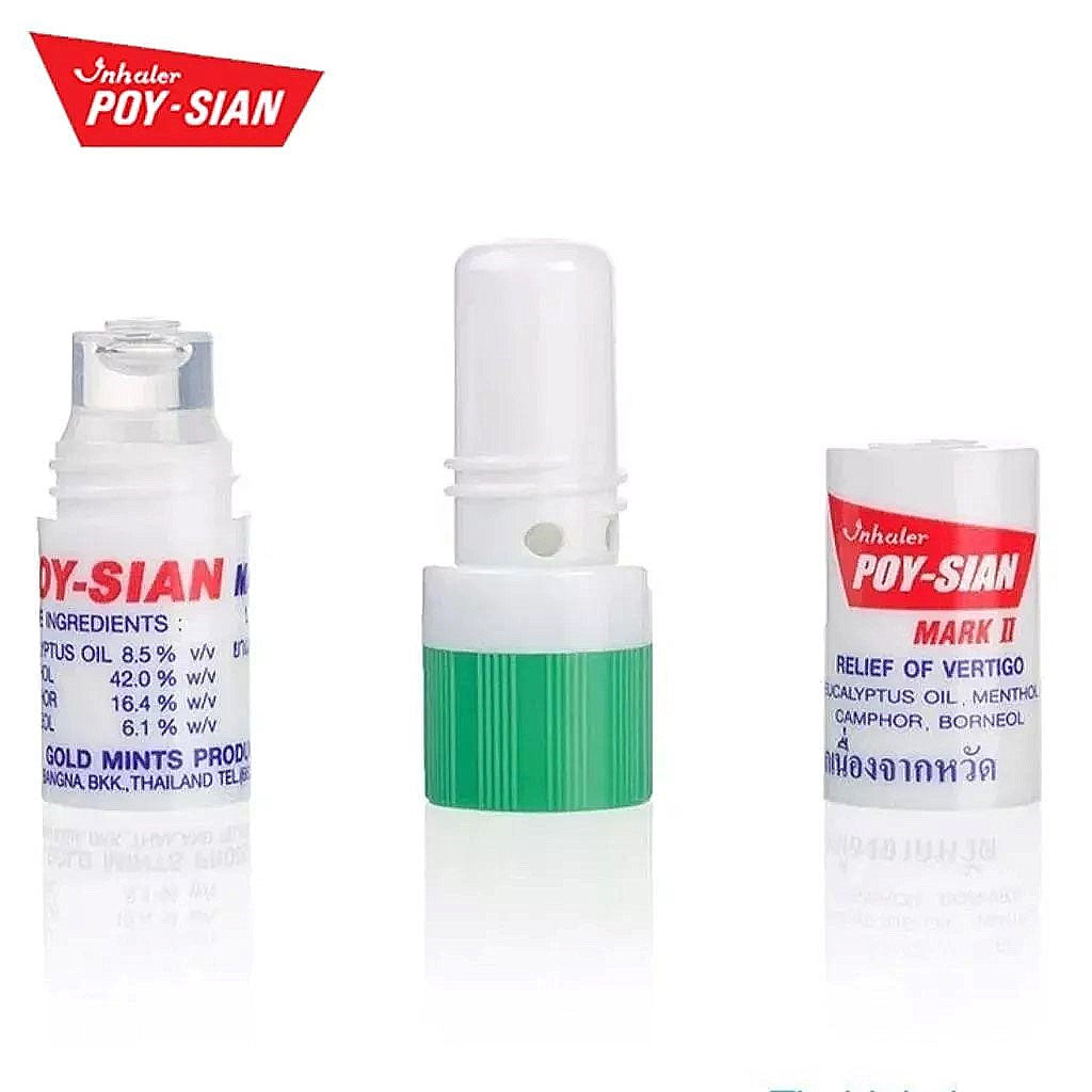 Poy-Sian Mark II Nasal Inhaler – 6 Pack | Thai Aromatic Vapour Stick | Multi-Use